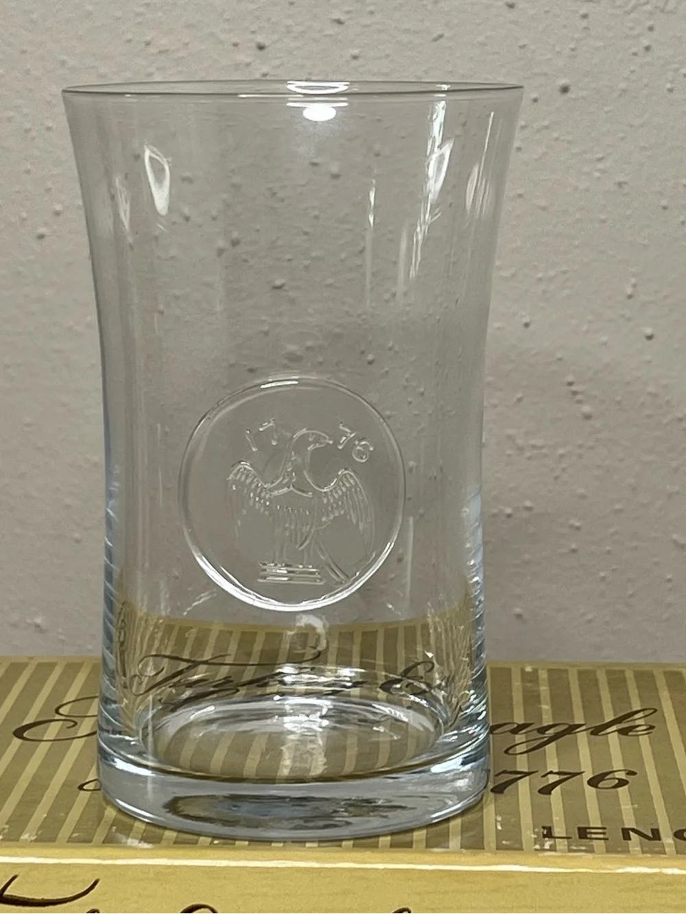 Turkey Eagle HighBall Glasses 1776 Lenox Crystal Hand Blown Set of 4